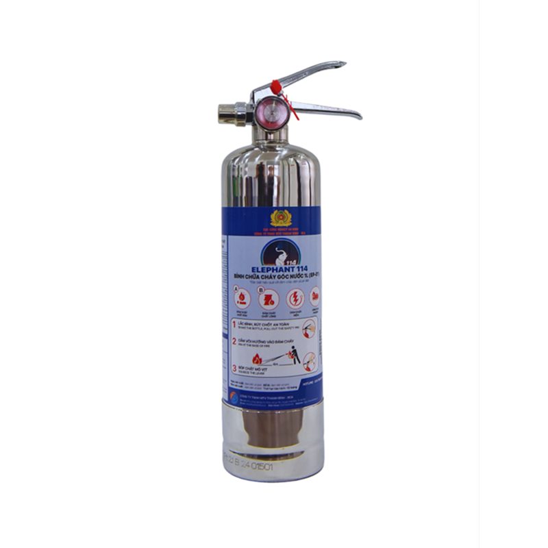 Bình Chữa Cháy Gốc Nước Pin Điện ELEPHANT 114 (EP – 01) Vỏ Inox