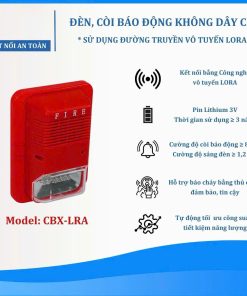 Đèn, Còi Báo Động Không Dây CBX – LRA