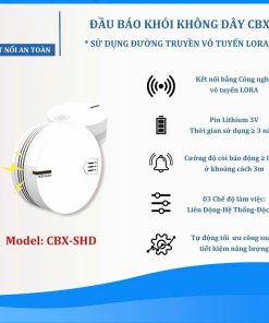 Đầu Báo Khói Không Dây CBX – SHD